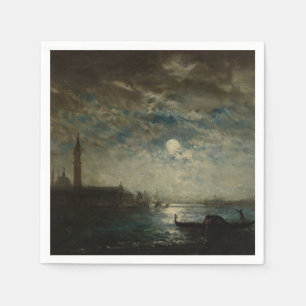 Venise et le Campanile au Clair de Lune Napkin