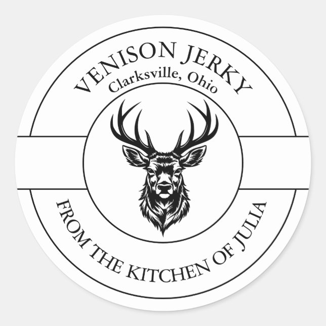 Venison Jerky Label (Front)