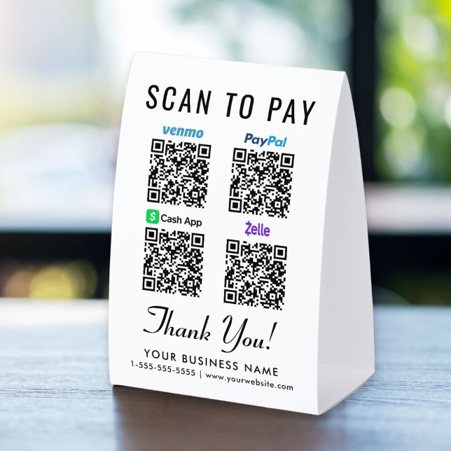 Venmo CashApp PayPal Zelle QR Codes Scan To Pay (Creator Uploaded)