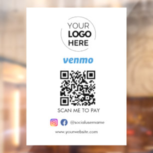 Venmo QR Code Payment Scan to Pay Business Logo