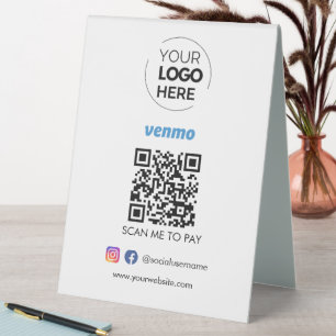 Venmo QR Code Payment Scan to Pay Business Logo