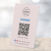 Venmo QR Code Payment | Scan to Pay Business Pink