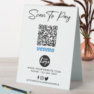 Venmo QR Code Payment Scan to Pay Logo