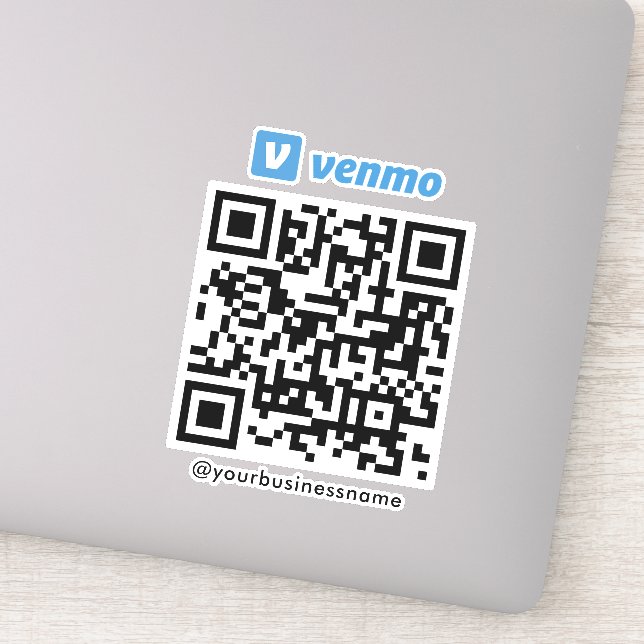 Venmo QR Code Payment Scan to Pay White (Detail)
