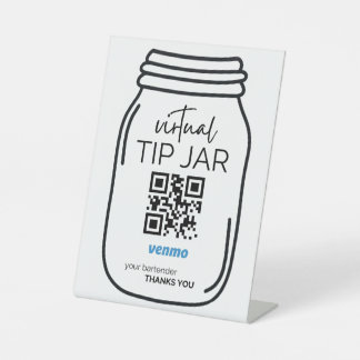 Venmo QR Code Sign for Bartenders