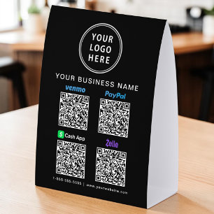 Venmo Zelle PayPal CashApp QR Codes Business Logo
