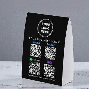 Venmo Zelle PayPal CashApp QR Codes Business Logo