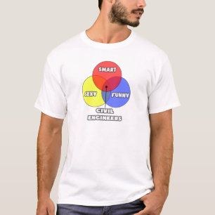 Venn Diagram .. Civil Engineers T-Shirt