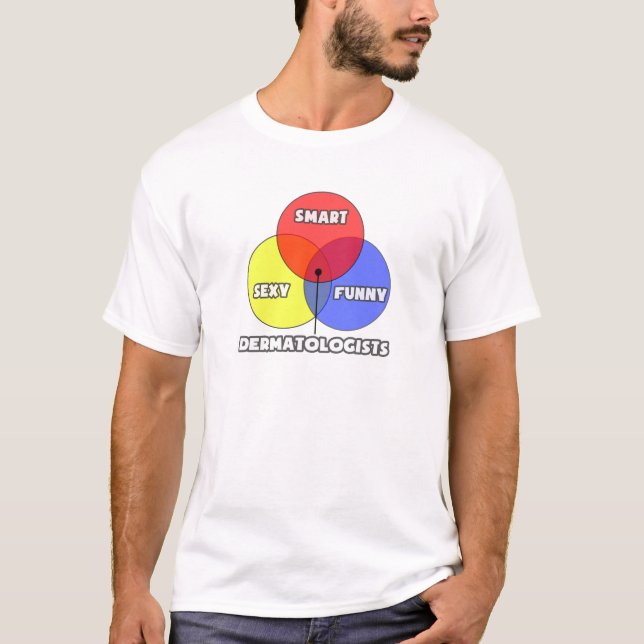 Venn Diagram .. Dermatologists T-Shirt (Front)