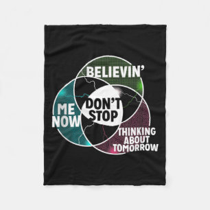 Venn Diagram Don't Stop Algebra Math Fleece Blanket