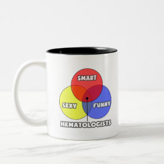 Venn Diagram .. Hematologists Two-Tone Coffee Mug