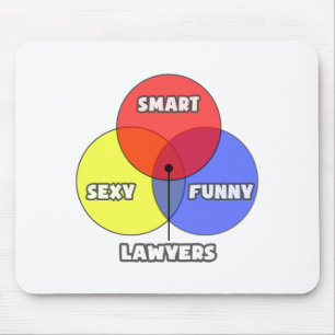Venn Diagram .. Lawyers Mouse Pad