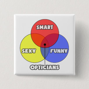 Venn Diagram .. Opticians 15 Cm Square Badge
