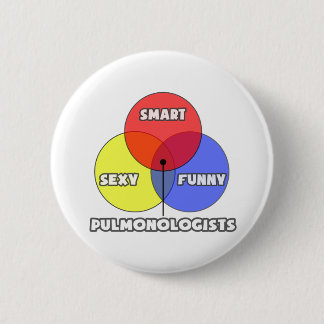Venn Diagram .. Pulmonologists 6 Cm Round Badge