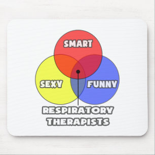 Venn Diagram .. Respiratory Therapists Mouse Pad