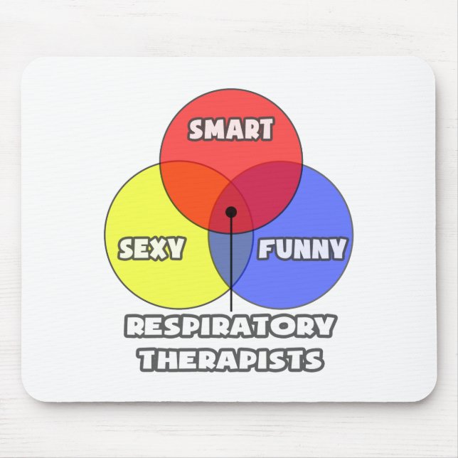 Venn Diagram .. Respiratory Therapists Mouse Pad (Front)