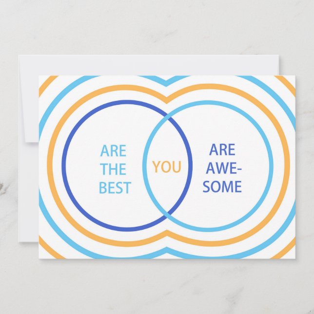 Venn Diagram Thank You Card  (Front)