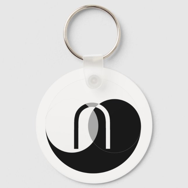 Venn Intersection YinYang Key Ring (Front)
