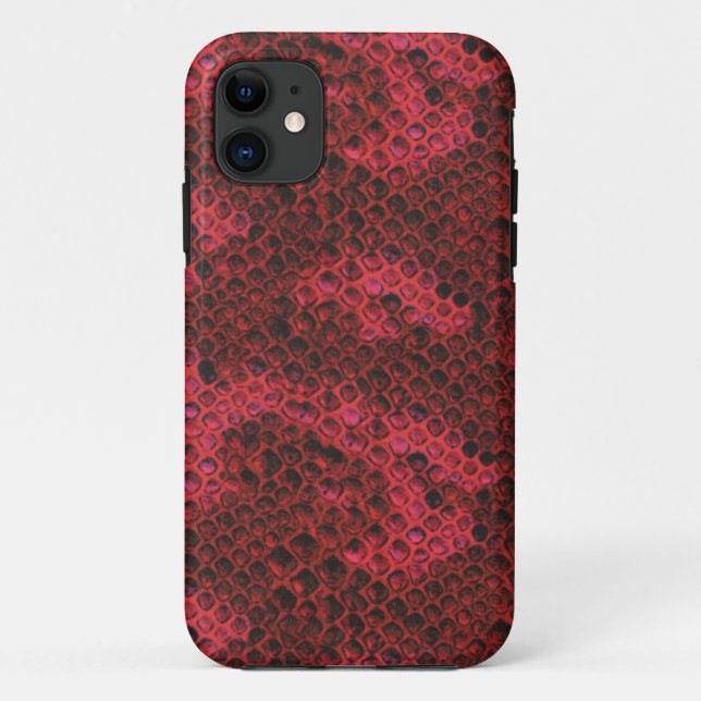 Venom Red and Black Snake Skin Pattern Case-Mate i iPhone Case (Back)