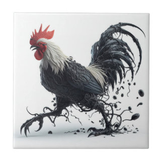 Venomized Rooster Ceramic Tile