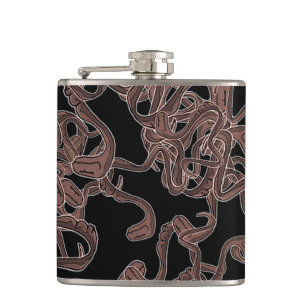 Venomous Elegance  Hip Flask