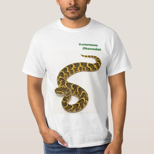 Venomous Obsession Puff Adder T-Shirt (Front)