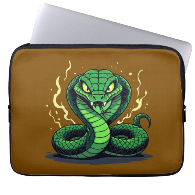 Venomous Snake – Danger and Precision Laptop Sleeve (Front)