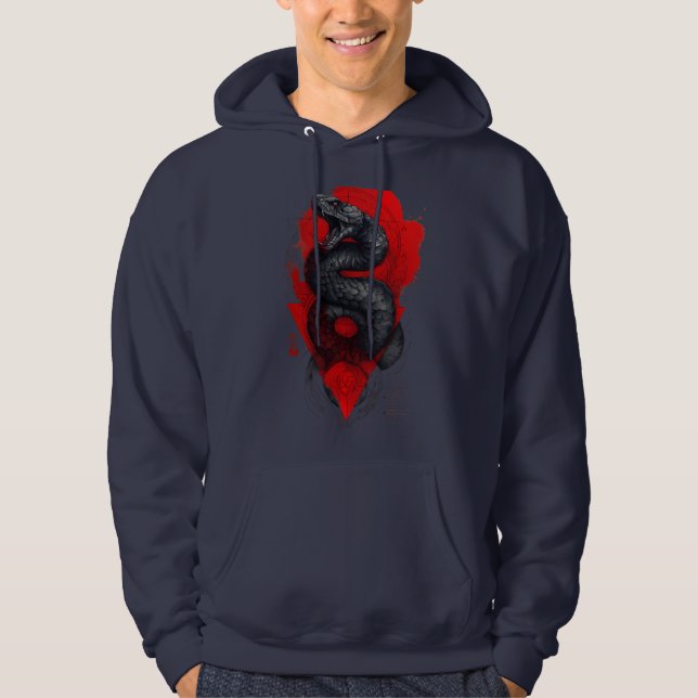 Venomous Snake Trash Polka Hoodie (Front)