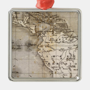 Vents Amerique Metal Ornament