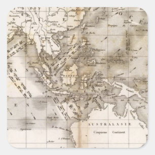 Vents Asia Square Sticker