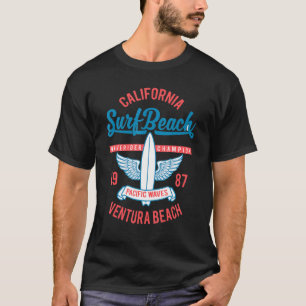 Ventura Beach California Surf Pacific Waves Summer T-Shirt