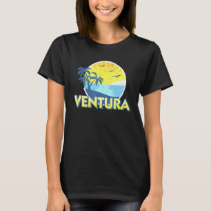 Ventura Beach California Surfing 70s T-Shirt