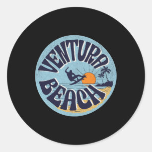 Ventura Beach Classic Round Sticker