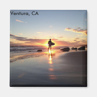 Ventura, CA Surfer's Paradise Sunstet Magnet