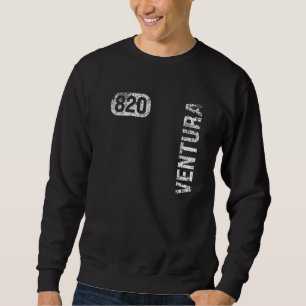 Ventura California 820 Area Code Vintage Retro Sweatshirt