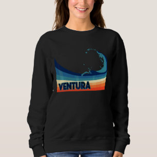Ventura California California Retro Surf Sailing Sweatshirt