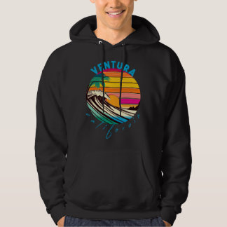 Ventura California Retro 1980s Style California Be Hoodie