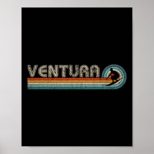 Ventura California Usa Surf Poster