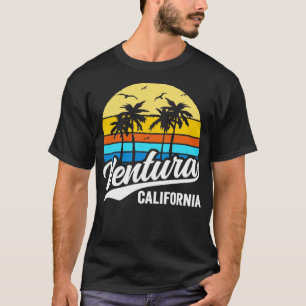 Ventura California Vintage Sunset Palm Trees 70s R T-Shirt