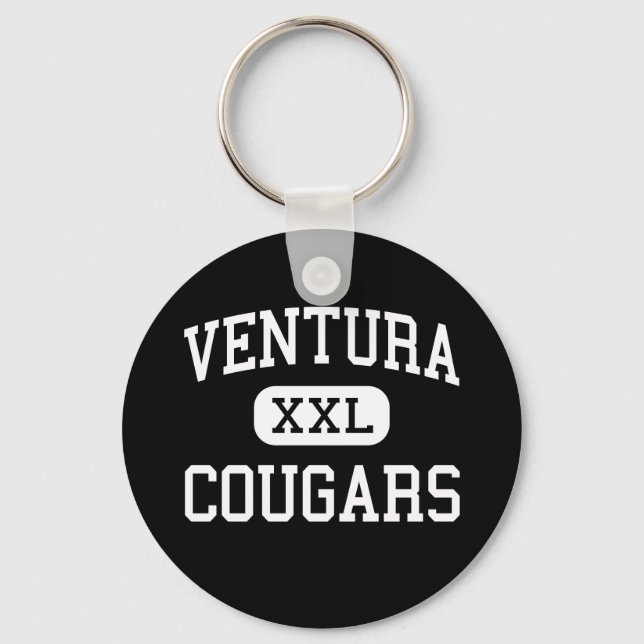 Ventura - Cougars - High - Ventura California Key Ring (Front)
