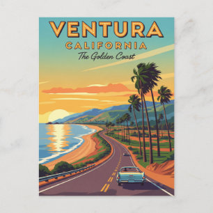 Ventura Golden Coast California Postcard