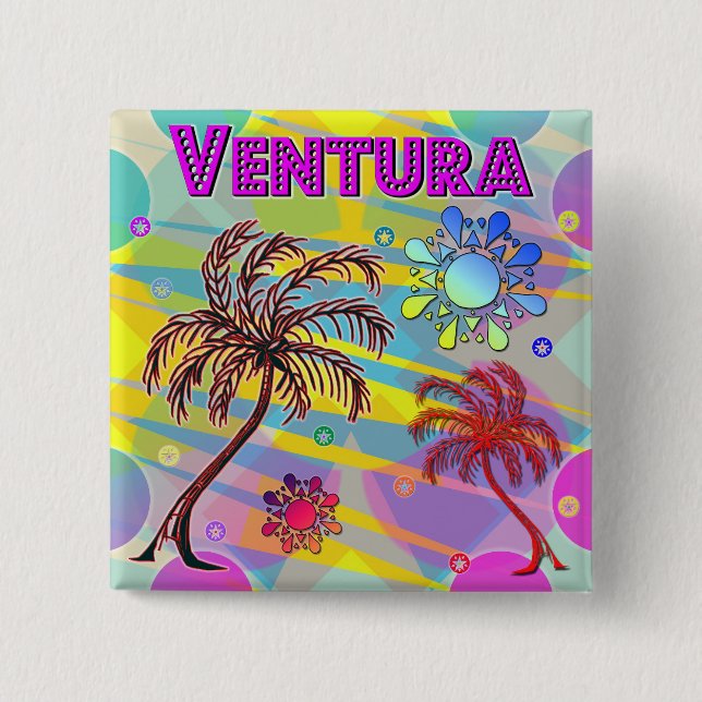Ventura Happy and Hope Button (Front)