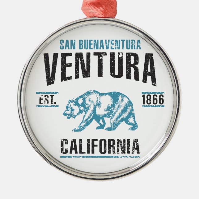 Ventura Metal Ornament (Front)
