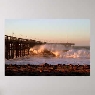 Ventura Pier - Storm 2007 Poster