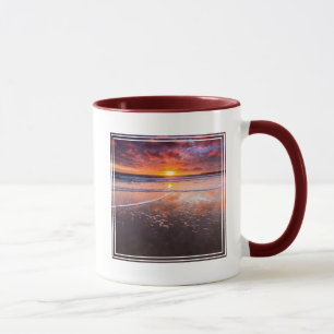Ventura State Beach At Sunset Mug