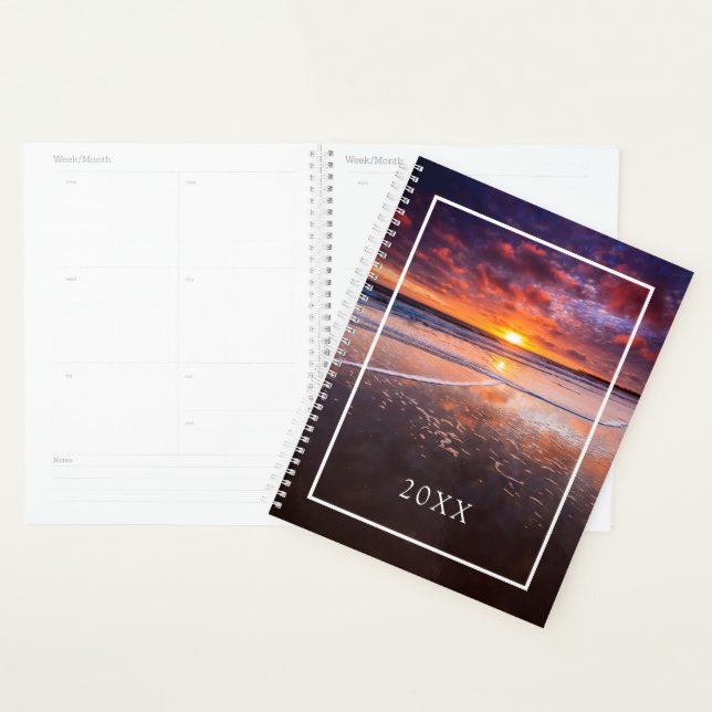 Ventura State Beach At Sunset Planner (Display)