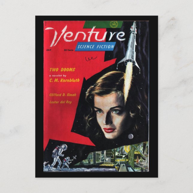 Venture - 1958.7_Pulp Art Postcard (Front)
