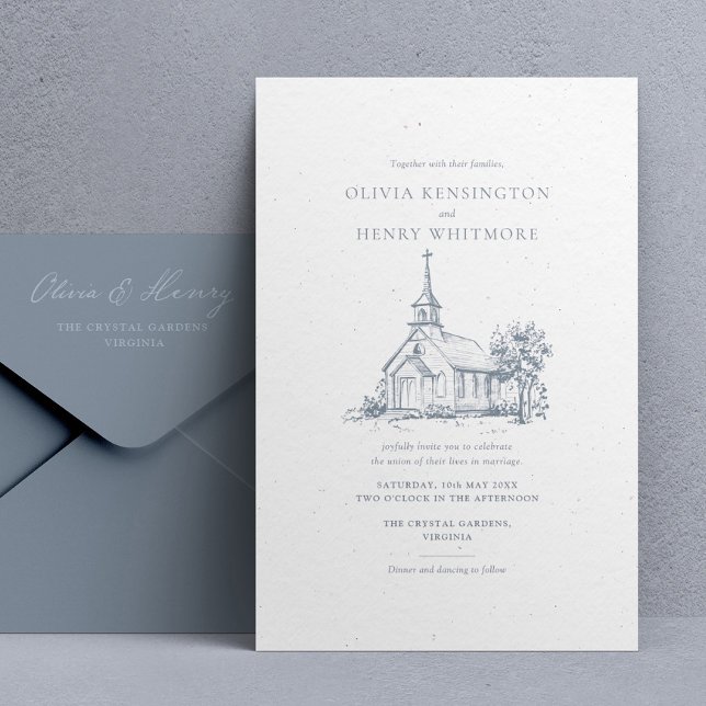 Venue Sketch | Church Wedding Invitation (Creator Uploaded)