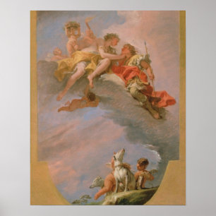 Venus and Adonis (oil on canvas) Poster