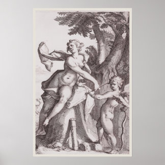 Venus and Cupid's Arrow – Timeless Mythical Art Poster